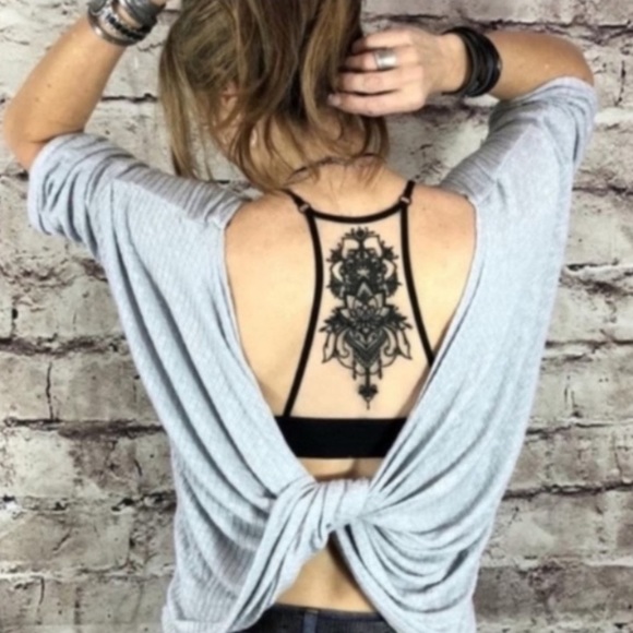 LAST 1 XS/S New Design Back Mesh Racerback Bralette - Picture 12 of 15